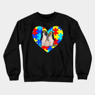 Autism Day penguin Crewneck Sweatshirt